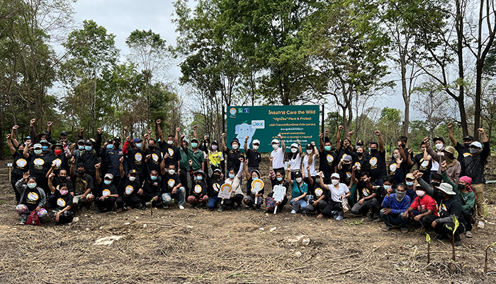 Care the Wild ตลาดหลักทรัพย์-โกลบอลกรีนฯปลูกป่าชุมชนทองผาภูมิ