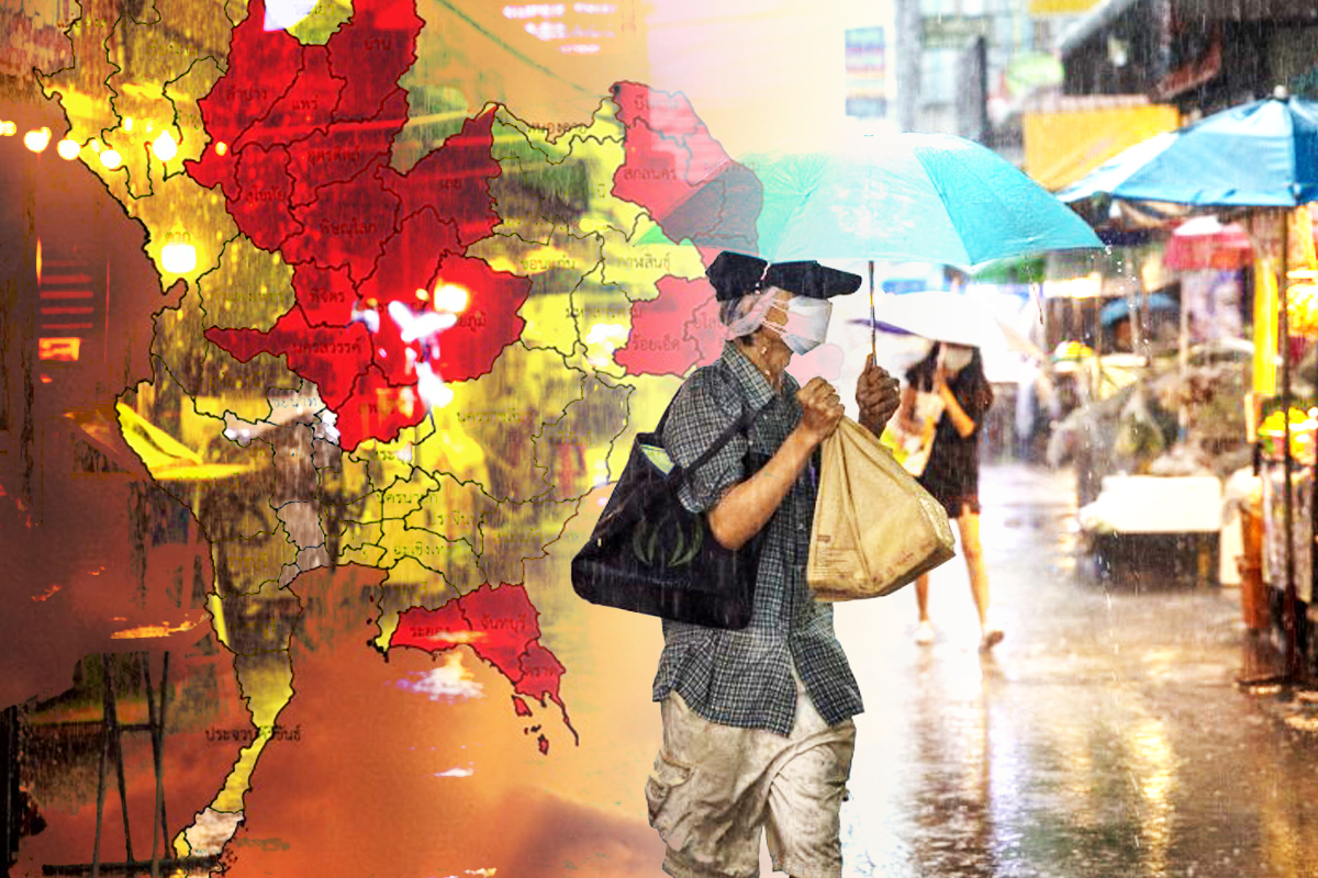 กรมอุตุฯประกาศเตือน 56 จังหวัด รวม กทม. ฝนตกหนักมาก 80% ของพื้นที่