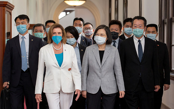 U.S. House Speaker Nancy Pelosi meets Taiwan President Tsai Ing-wen แนนซี เพโลซี-ไช่ อิงเหวิน