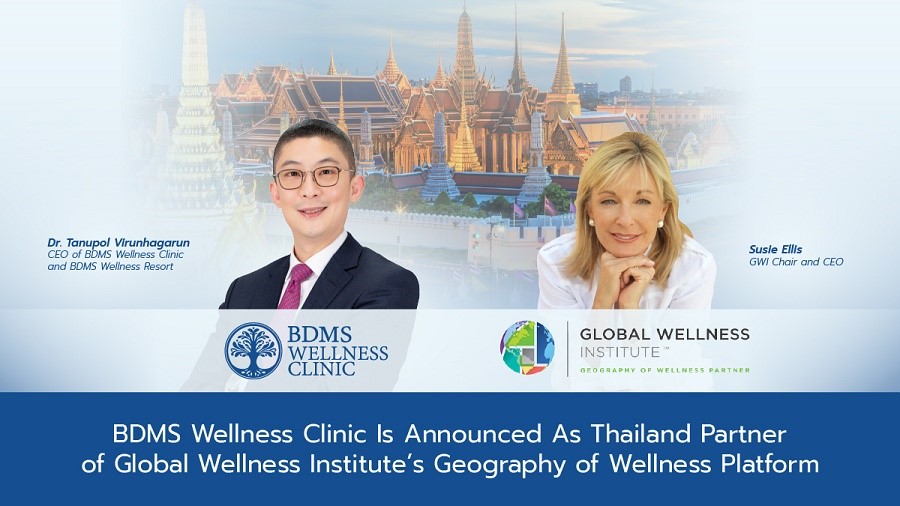 Global Wellness Institute (GWI) ชูเวลเนสไทยปักหมุดบน “ภูมิศาสตร์เวลเนส” เป็นประเทศที่ 3