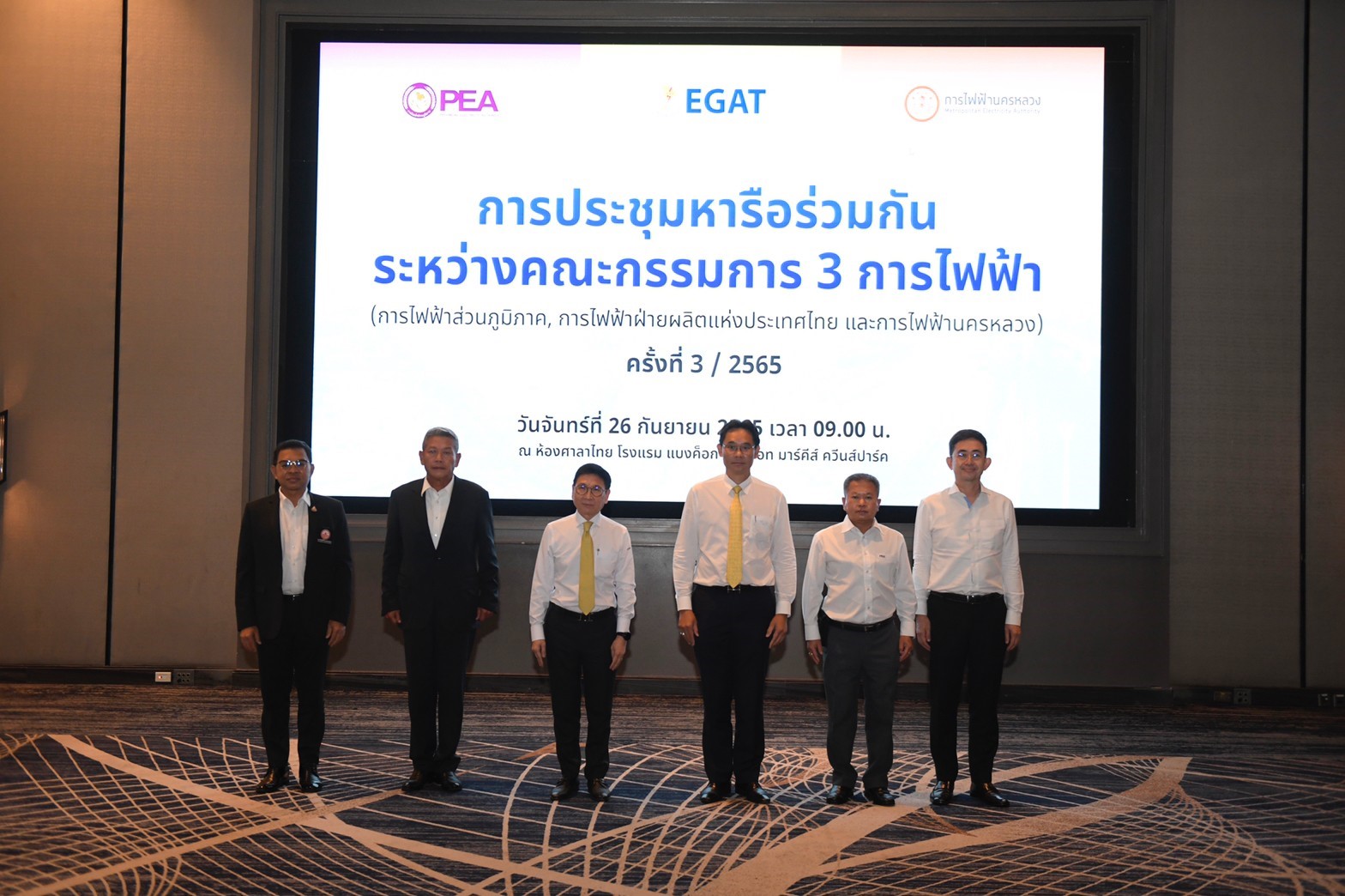 PEA ร่วมประชุมหารือคณะกรรมการ 3 การไฟฟ้า
