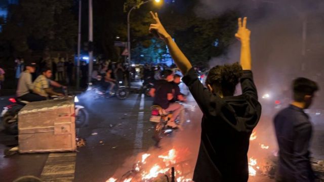 Demonstrations following death of Mahsa Amini in Tehran