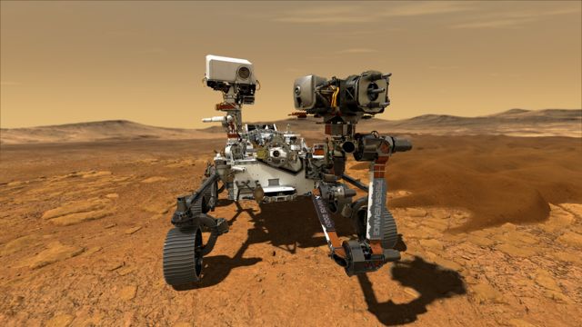 Perseverance rover on Mars