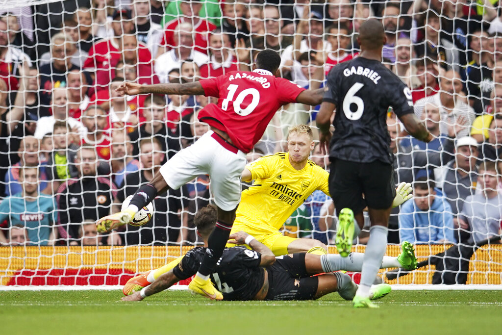 ผลบอล พรีเมียร์ลีก แมนยู ชนะ อาร์เซนอล 3-1 แรชฟอร์ดเบิ้ล