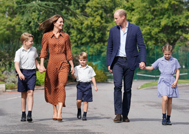 British royals' first day at new school