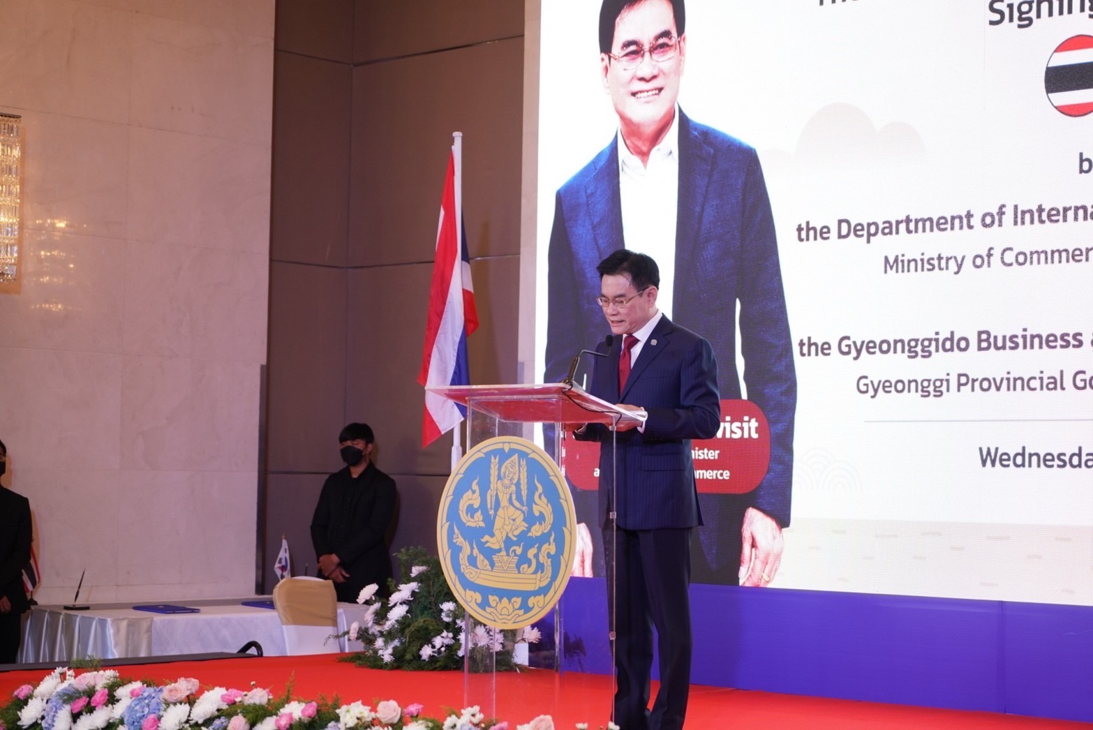 จุรินทร์ นำ Mini-FTA ไทย-คยองกี เกาหลีเชื่อมการค้า ดันสินค้า SME สู่ตลาดโลก