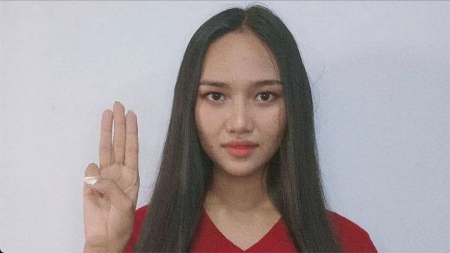 นางงามที่มีจุดยืนต่อต้านรัฐประหาร