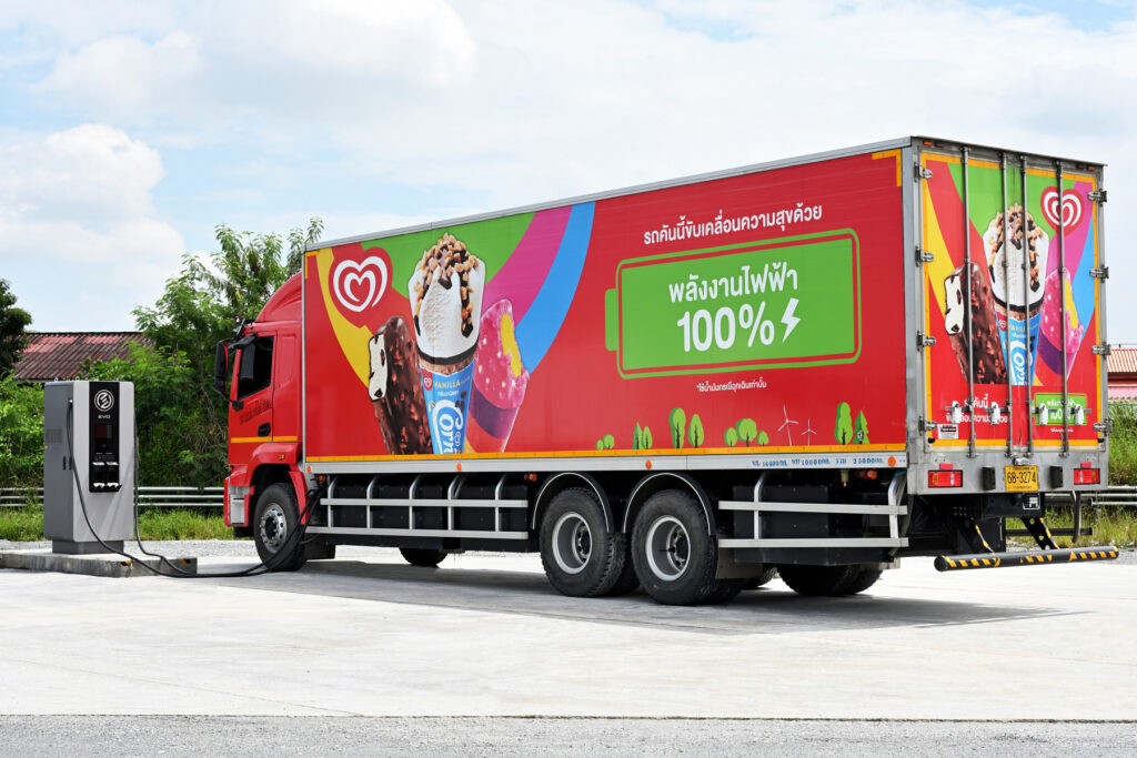 Wall's EV Truck-สถานีชาร์จไฟฟ้า