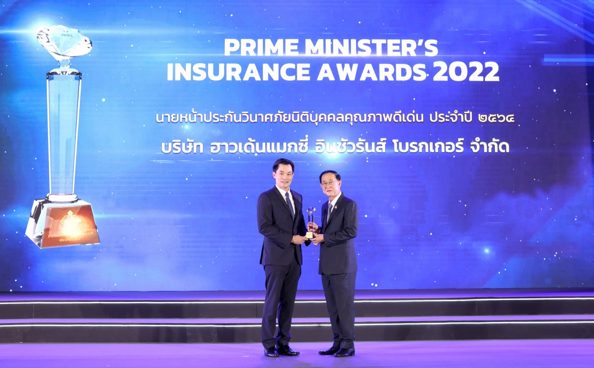 ฮาวเด้น แมกซี่ฯ คว้ารางวัลนายหน้าประกันวินาศภัยนิติบุคคลดีเด่น