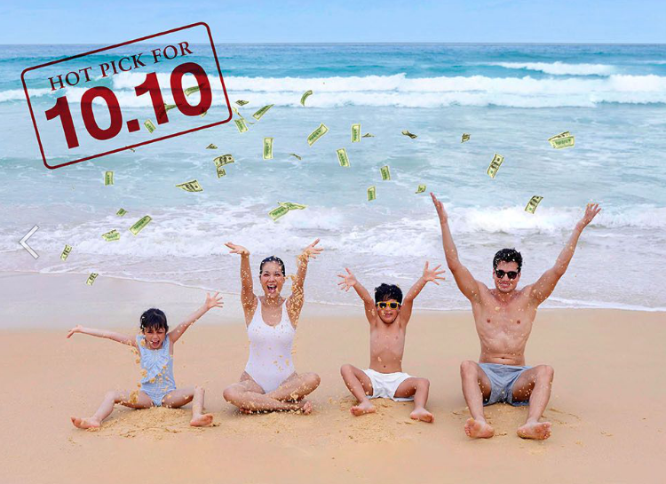 เซ็นทารา ฉลอง 10.10 เซลล์ รับเครดิตเงินสดเพิ่มสูงสุดถึง 50%