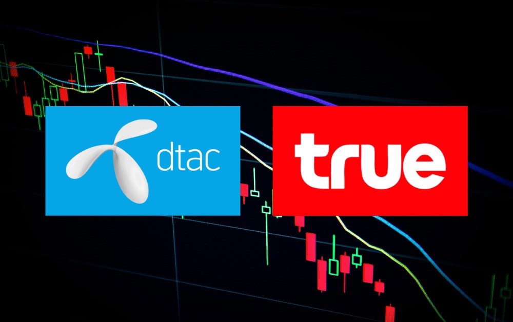 หุ้น DTAC ยืนระยะแดนบวก สวนทาง TRUE ปิดตลาดเช้าดิ่ง
