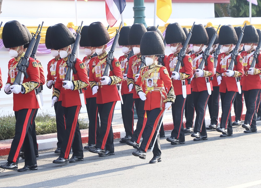 เจ้าฟ้าพัชรกิติยาภาฯ ทรงบังคับแถวทหารมหาดเล็ก รับ-ส่งเสด็จ พระราชพิธีถวายผ้าพระกฐิน