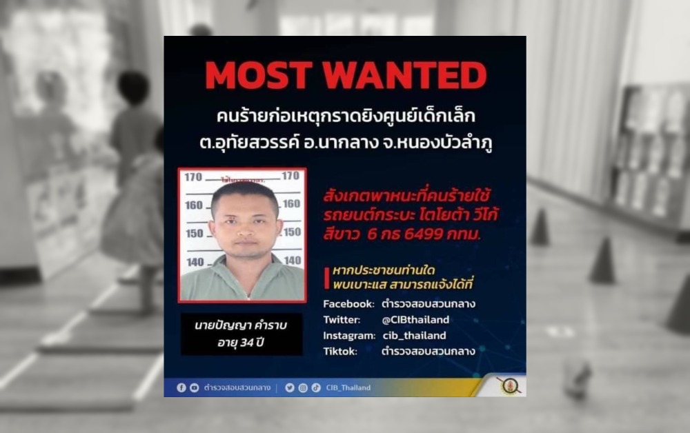 คนร้าย บุกยิง กราดยิง ศูนย์เด็กเล็ก หนองบัวลำภู