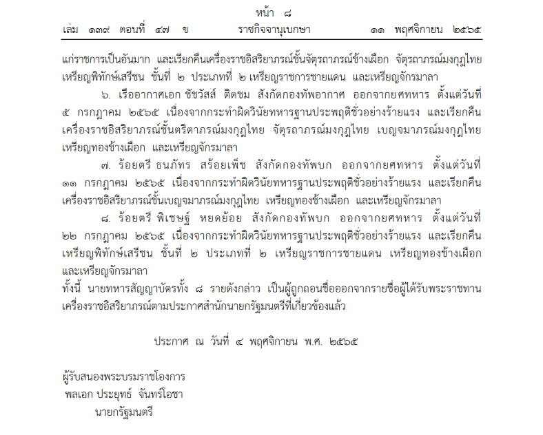 ถอดยศทหาร