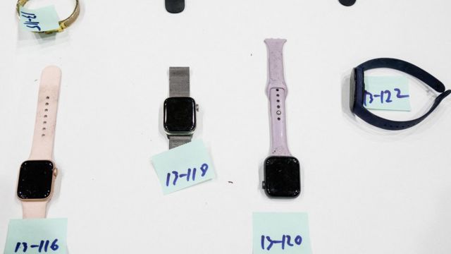 Image of victims smart watches.