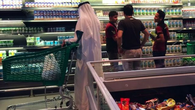 A supermarket in Qatar