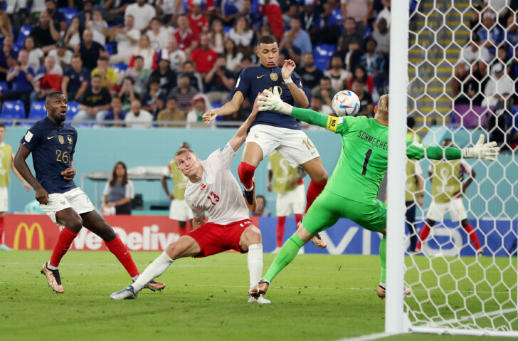 ฟุตบอลโลก 2022 ฝรั่งเศส ชนะ เดนมาร์ก 2-1