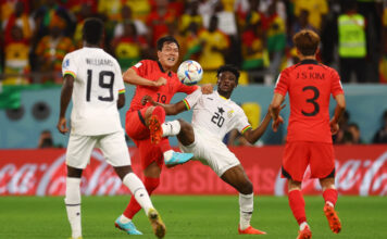 ผลฟุตบอลโลก 2022 กานา ถล่ม เกาหลีใต้