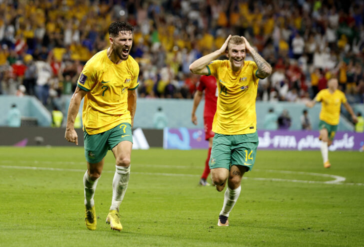 ออสเตรเลียชนะเดนมาร์กเข้ารอบ 16 ทีมฟุตบอลโลก 2022