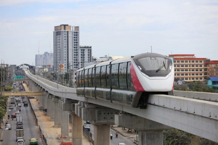 รถไฟฟ้าสายสีชมพู รถไฟฟ้าสายสีชมพู