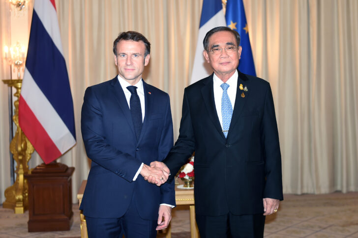 ประยุทธ์ หารือ ทวิภาคี มาครง ประยุทธ์ หารือ ทวิภาคี มาครง