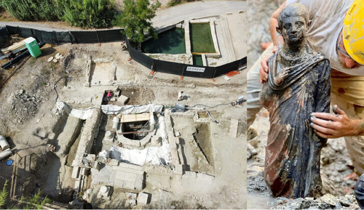 Exceptional discovery as 2,300-year-old statues emerge in Tuscany รูปหล่อสัมฤทธิ์เทพเจ้า