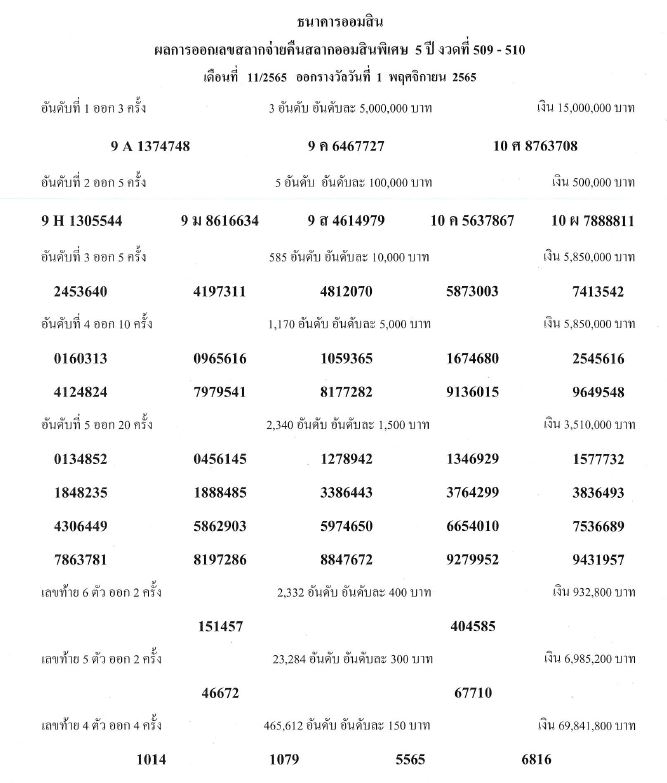 สลาก 5 ปี