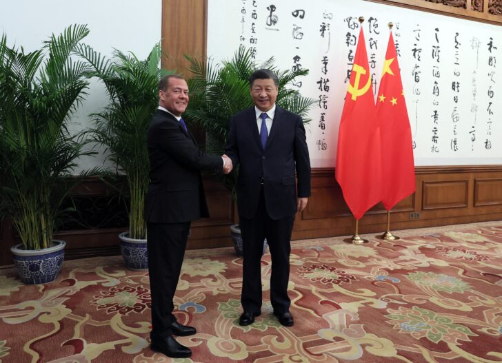CHINA-RUSSIA-POLITICS-DIPLOMACY สี จิ้นผิง ประกาศ จีนยินดีไกล่เกลี่ยรัสเซีย ยุติสงครามยูเครน
