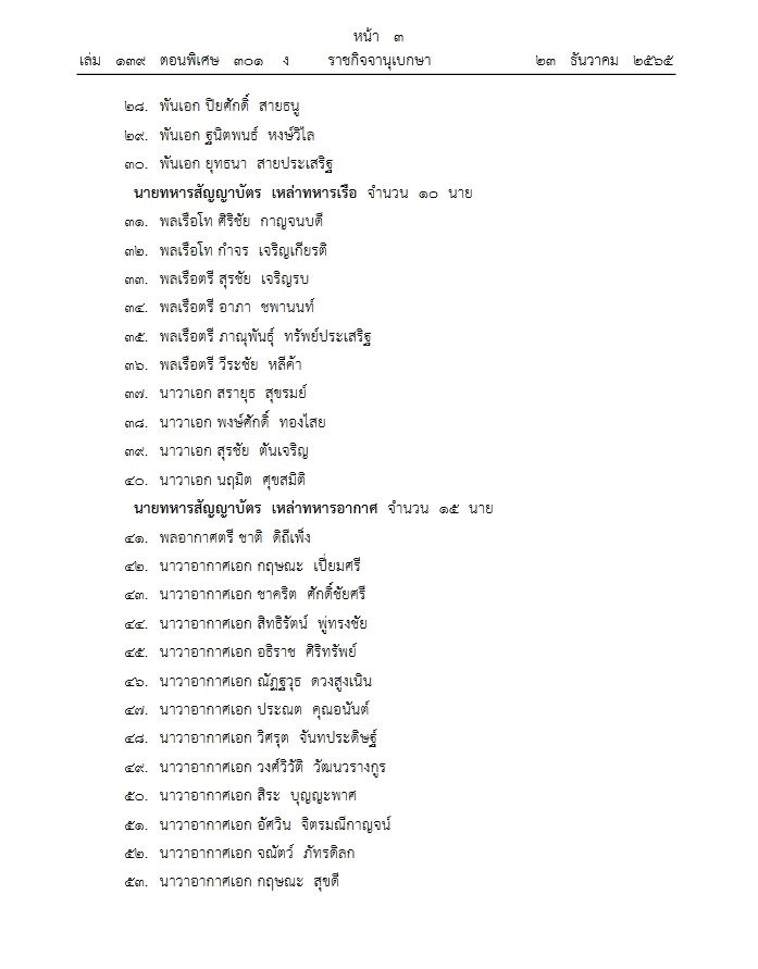 แต่งตั้งราชองครักษ์พิเศษ จำนวน 60 ราย
