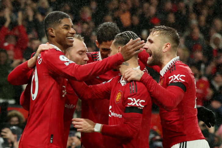 Premier League - Manchester United v Nottingham Forest ผลบอลพรีเมียร์ลีก แมนฯ ยูไนเต็ด ถล่ม ฟอเรสต์ 2-0