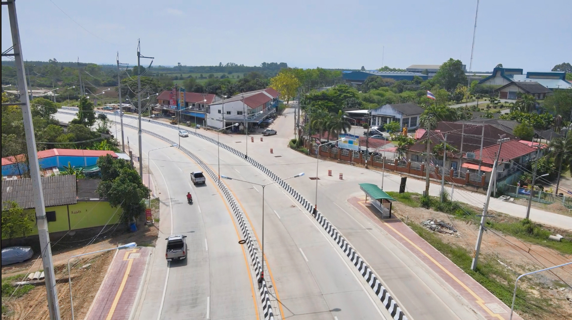 กรมทางหลวง ขยายถนนพนัสนิคม-บ.เกาะโพธิ์ งบ 565 ล้านบาท แล้วเสร็จ