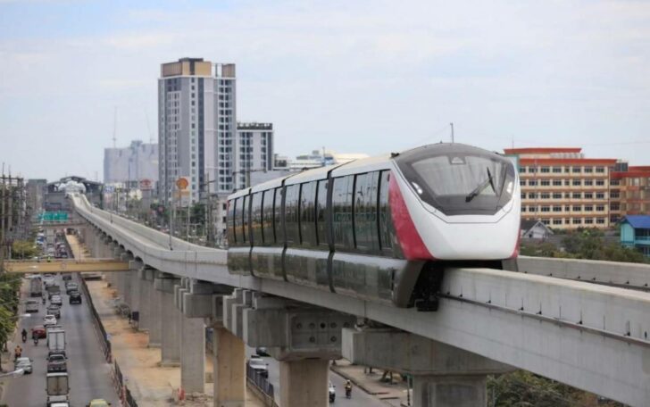 รถไฟฟ้าสายสีชมพู รถไฟฟ้าสายสีชมพู