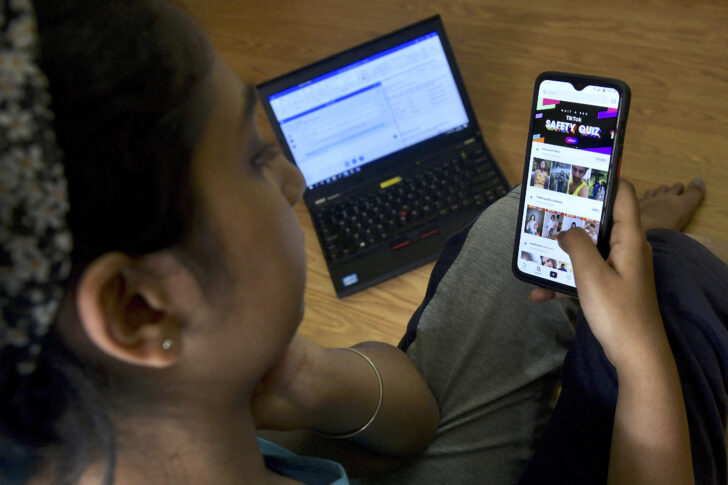 INDIA-CHINA-INTERNET-SECURITY-TIKTOK สมาร์ทโฟน