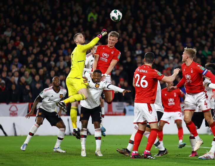 Carabao Cup - Semi Final - First Leg - Nottingham Forest v Manchester United แมนฯ ยู ถล่ม ฟอเรสต์ ขาดลอย 3-0