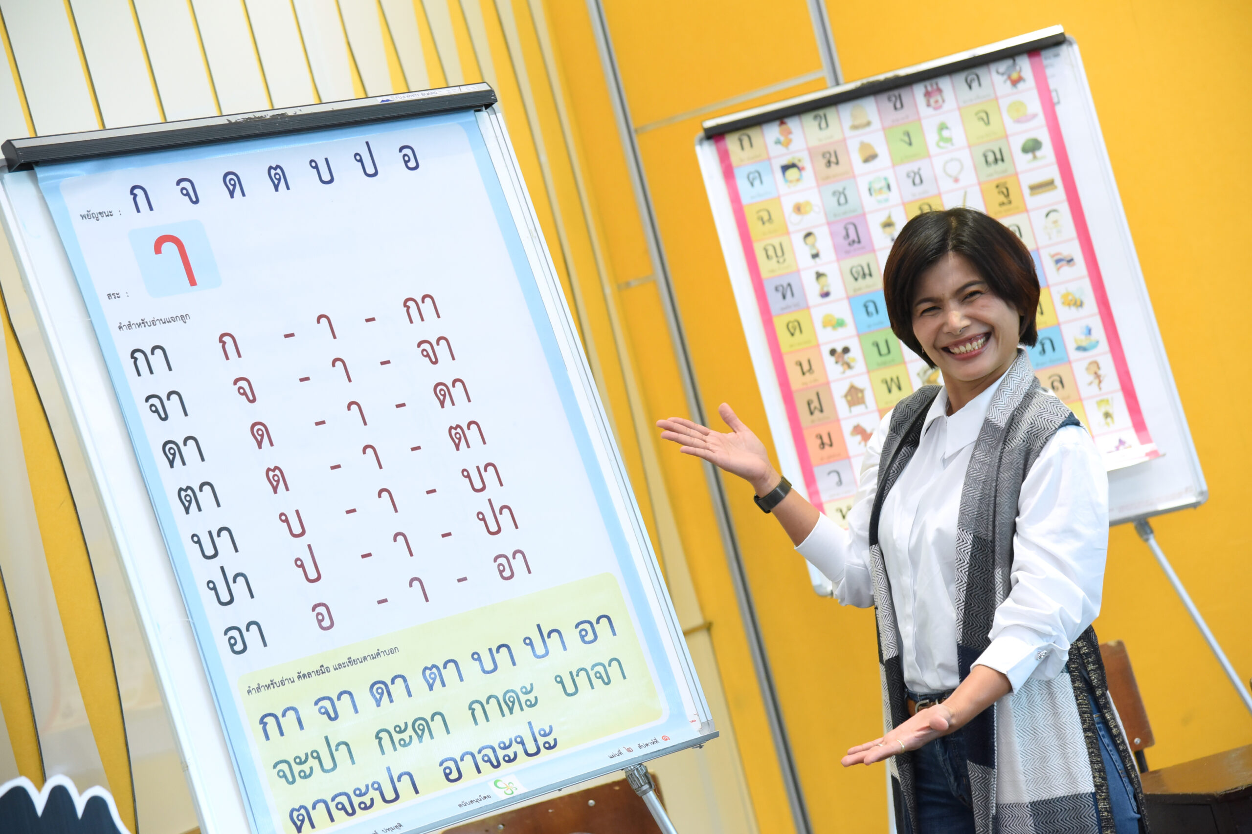 บนเส้นทางเคียงข้างครูภาษาไทยเพื่อวางรากฐานการอ่านเขียน