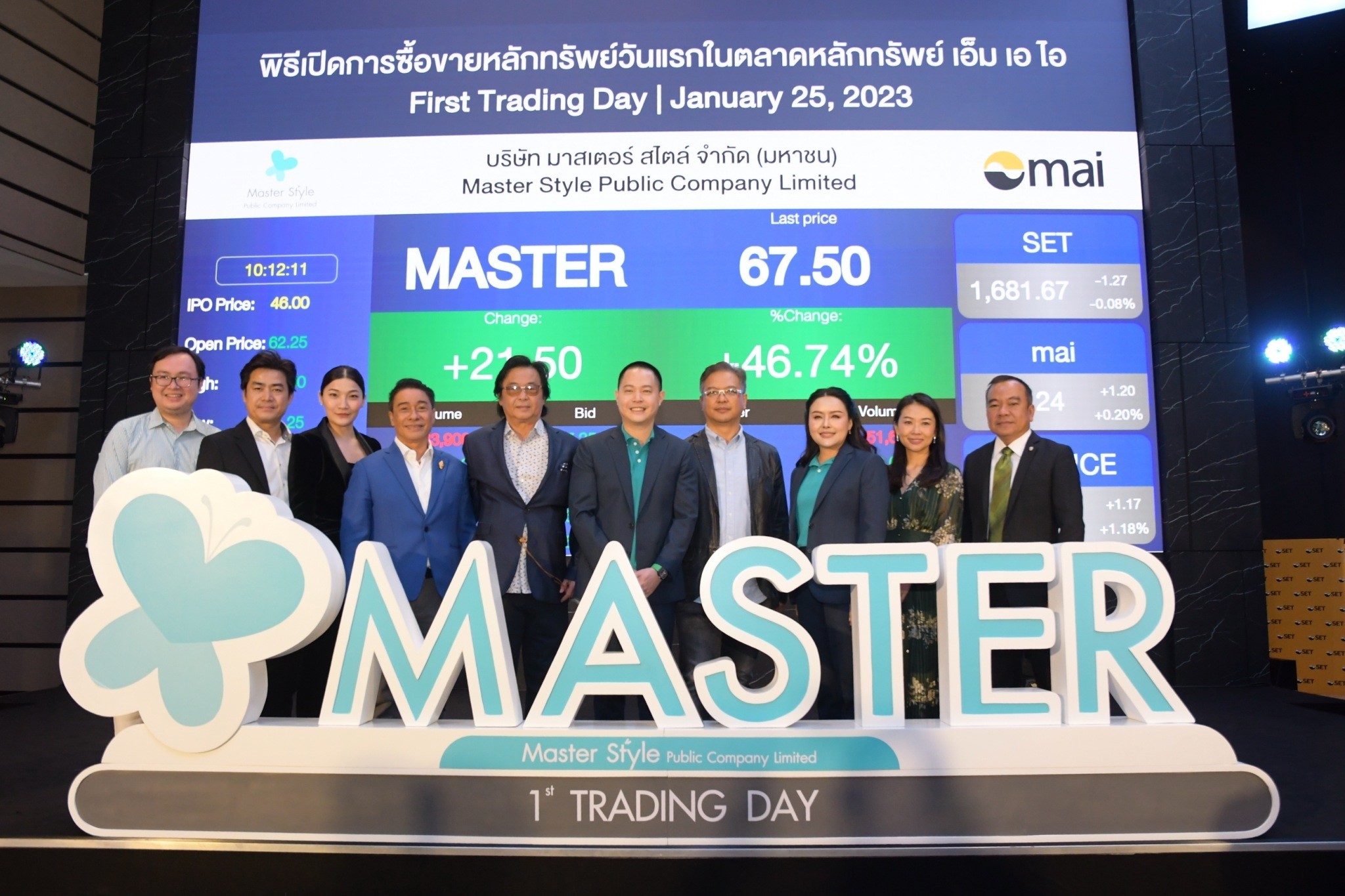 ‘MASTER’ เทรดวันแรกทะยานกว่า 35% ปักธงธุรกิจเสริมความงามของเอเชีย