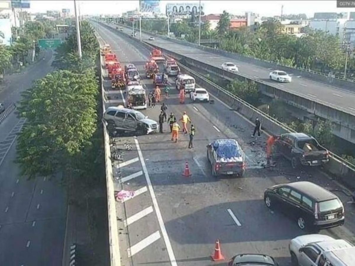 วอลโว่ ย้อนศรบนทางด่วน ชน 5 คัน เป็นลูกหมอทหาร ดีกรีนักกีฬาทีมชาติ