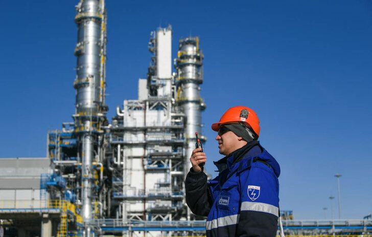 Gazproms Amur Gas Processing Plant in Amur Region, Russia