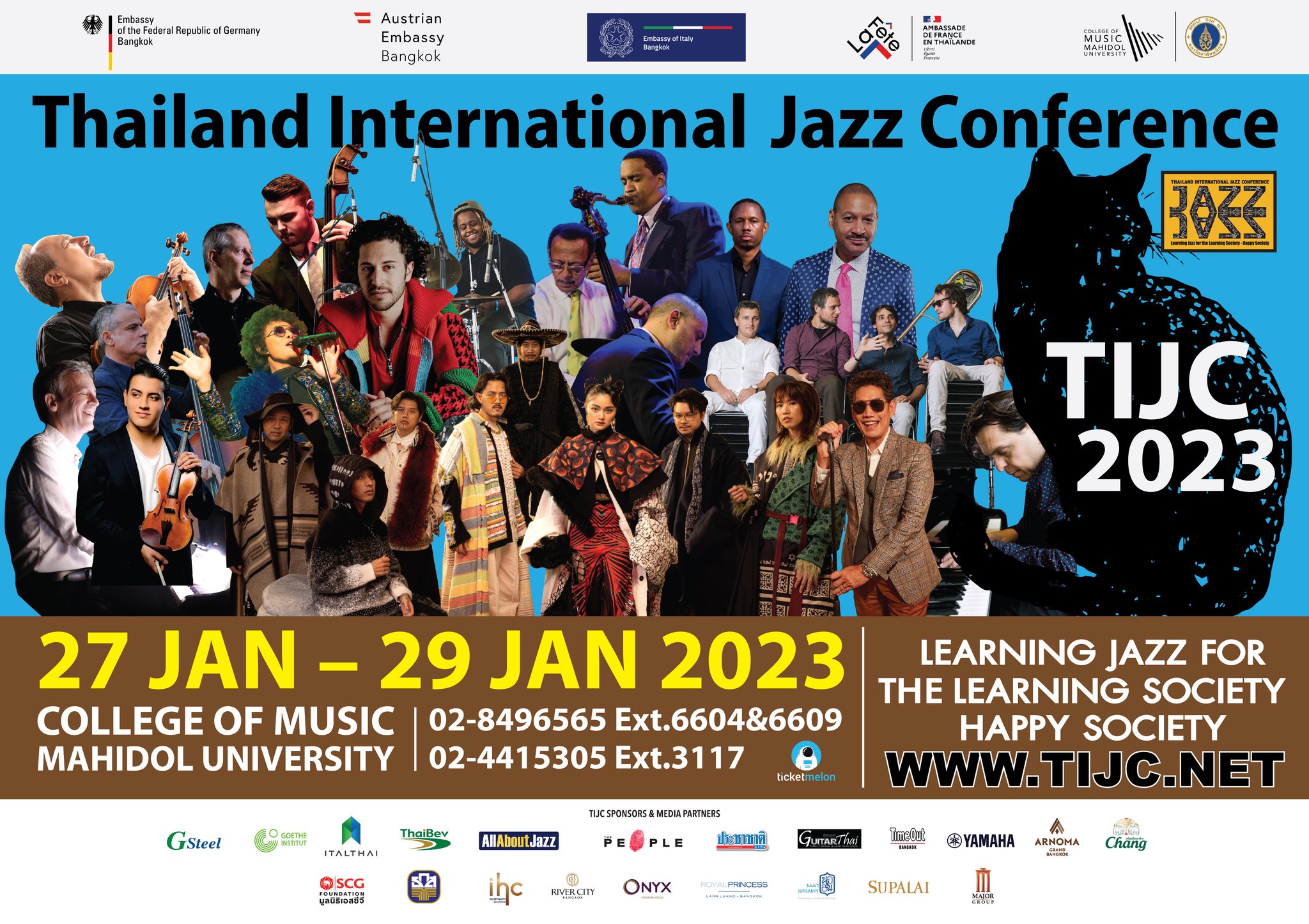 TIJC 2023 โมเมนต์ความสุขคนรักแจ๊ซกลับมาแล้ว พบกันที่ ม.มหิดล