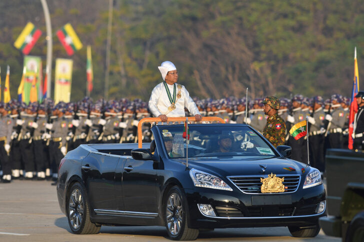 MYANMAR-ANNIVERSARY-INDEPENDENCE มินอ่องลาย