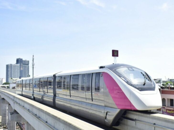 รถไฟฟ้าสายสีชมพู รถไฟฟ้าสายสีชมพู