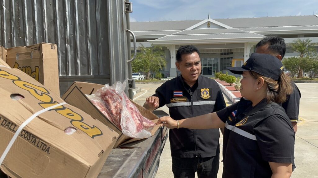 หมูเถื่อน 3 หมื่นกิโลฯจากบราซิล โผล่“ด่านสะเดา”