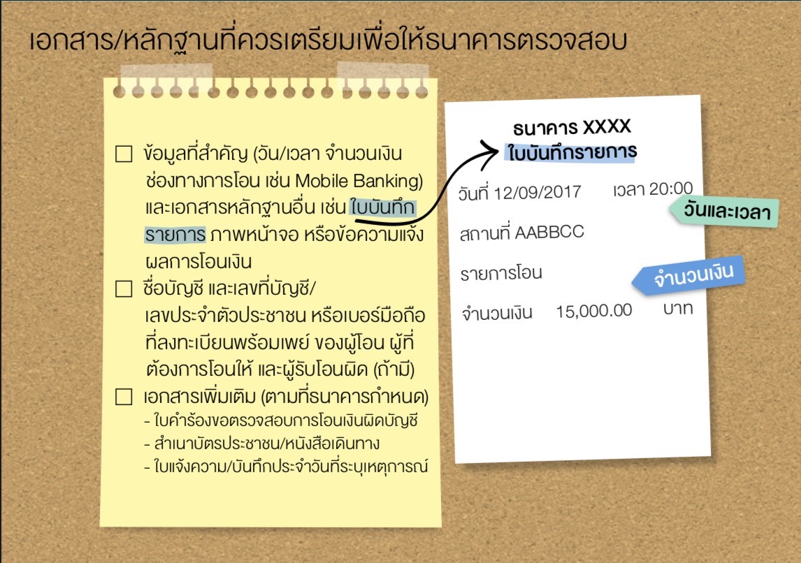 โอนเงินผิดบัญชี ทำอย่างไรดี