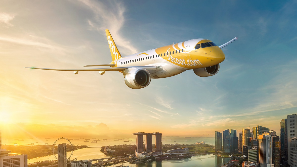 สกู๊ต เสริมทัพฝูงบิน Embraer 9 ลำ รับโลกการบินเอเชียขยายตัว