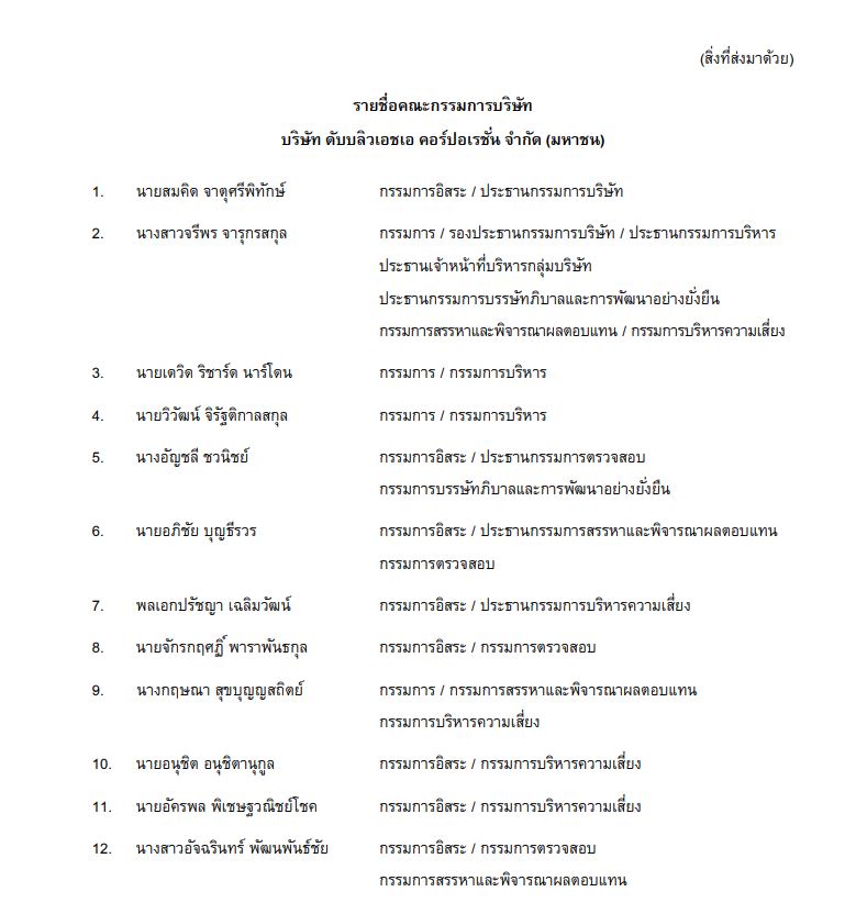 WHA ตั้งกรรมการใหม่