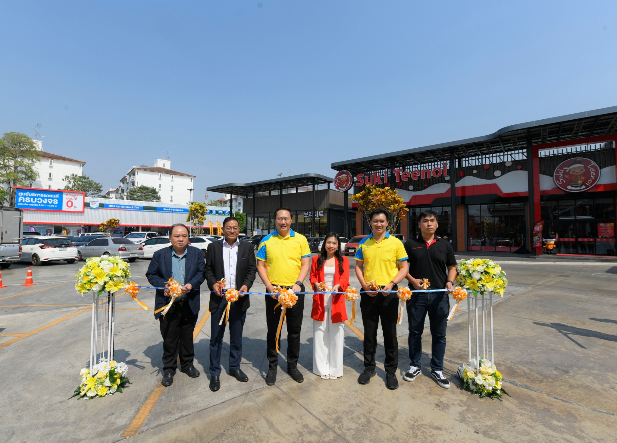 ซัสโก้ร่วมแสดงความยินดี เปิดร้านสุกี้ตี๋น้อย และ ศูนย์บริการรถยนต์ MMS Bosch ที่ SUSCO SQUARE สาขาพุทธบูชา