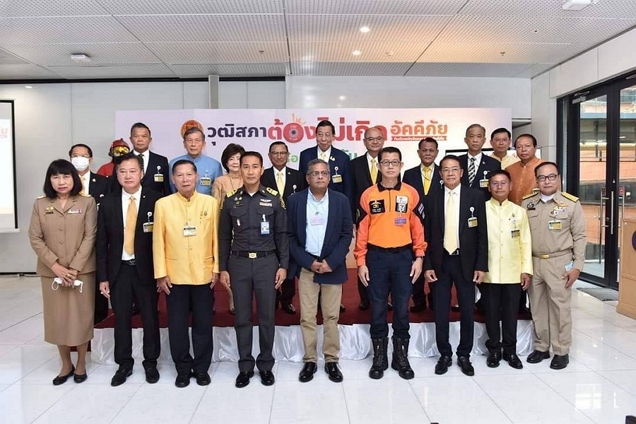 ซีพี ออลล์ จัดการฝึกซ้อมหนีไฟ ให้กับสำนักเลขาธิการวุฒิสภา