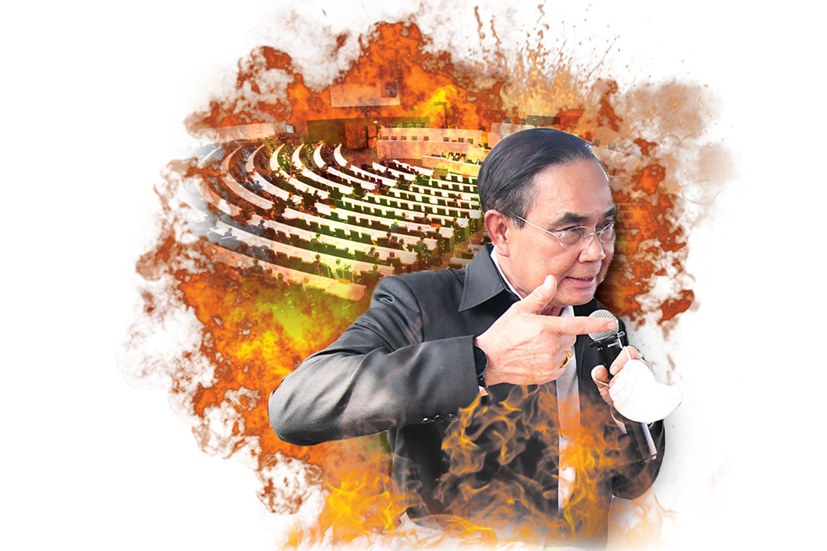 ประยุทธ์ ปักหมุดยุบสภา รัฐบาลเทกฎหมาย 65 ฉบับลงเหว
