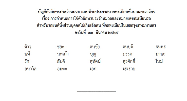 02-ตัวอักษรทะเบียนหมวดพิเศษ