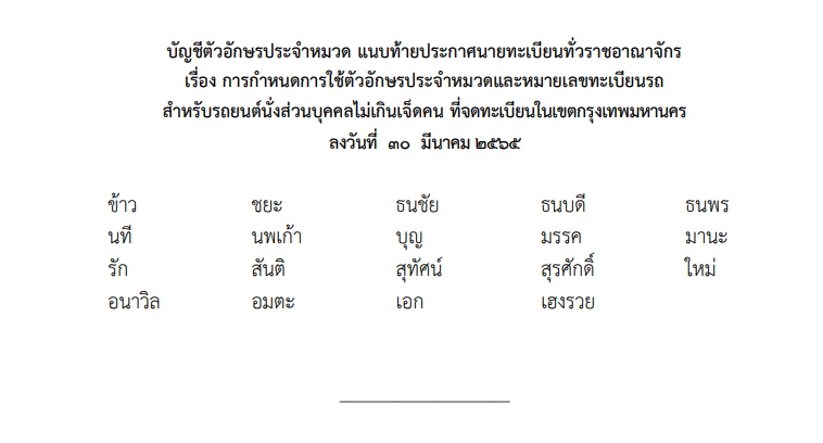 02-ตัวอักษรทะเบียนหมวดพิเศษ